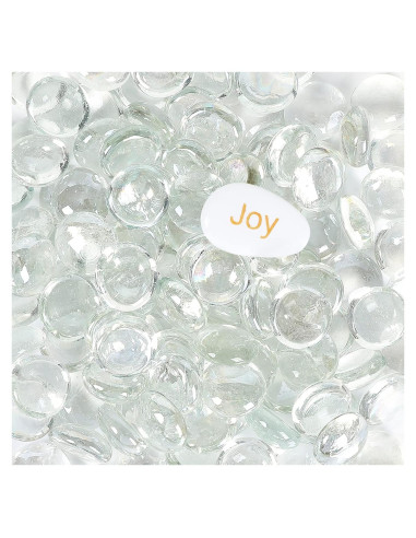 Perlas de Vidrio Ausluru 2,27 kg Transparentes para Decoración