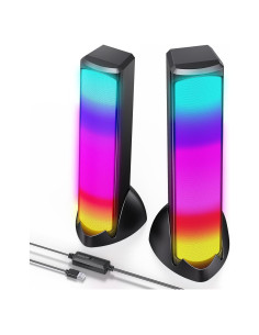 Altavoces RGB OFFSIR 2.0 para PC con Luz LED y USB