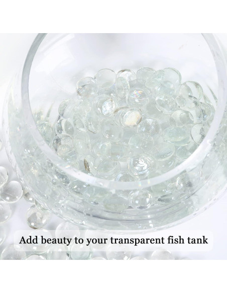 Perlas de Vidrio Ausluru 2,27 kg Transparentes para Decoración