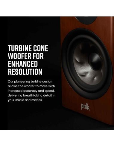 Altavoz de estantería Polk Audio Reserve R200 6.5" Negro