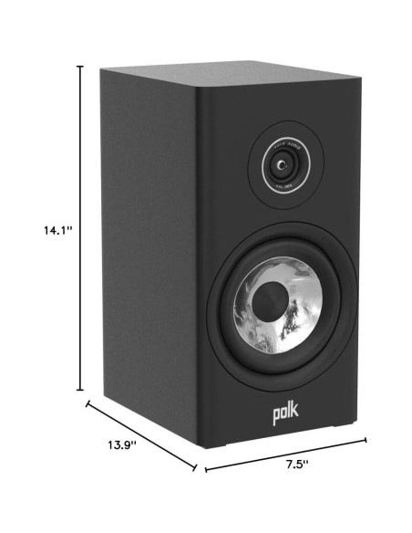 Altavoz de estantería Polk Audio Reserve R200 6.5" Negro