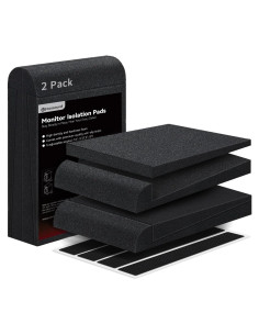 Almohadillas de Aislamiento Acústico Focusound para Monitores 5"