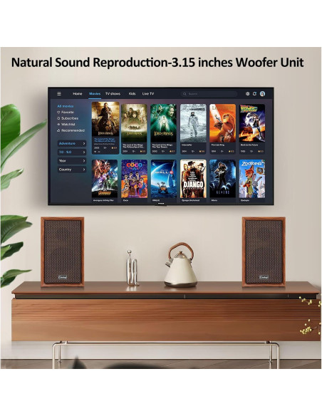 Altavoces de Estantería Bluetooth Cinnkeyi C5201 40W 8cm