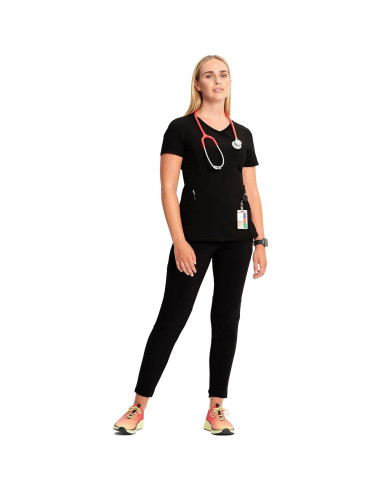 Top de Scrubs para Mujeres Cherokee Infinity 2625A - Negro