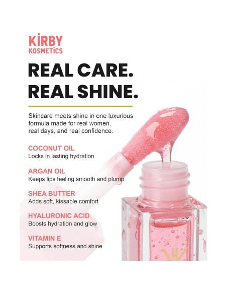 Aceite Labial DivineDiva - Brillo Hidratante Emperatriz Durazno