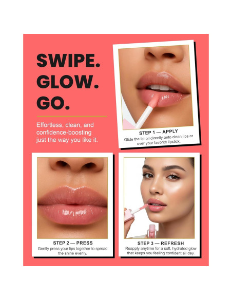 Aceite Labial DivineDiva - Brillo Hidratante Emperatriz Durazno