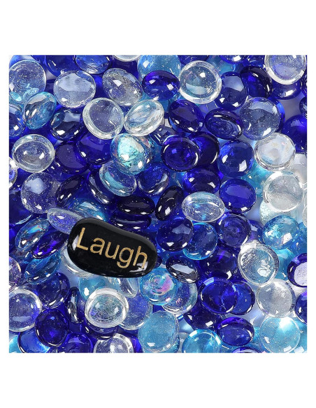 Perlas de Vidrio Ausluru 2,27 kg Mezcla Azul para Decoración