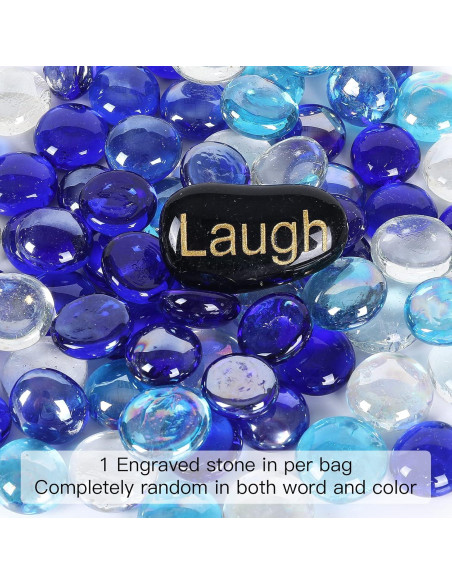 Perlas de Vidrio Ausluru 2,27 kg Mezcla Azul para Decoración