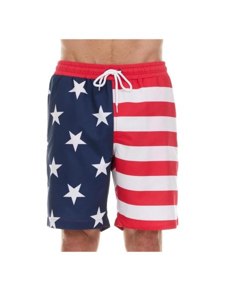 Shorts de Baño para Hombres COCO BRANDS - Bandera Americana S-XL