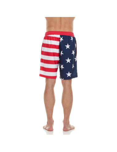 Shorts de Baño para Hombres COCO BRANDS - Bandera Americana S-XL