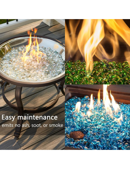 Perlas de Vidrio Ausluru 2,27 kg Mezcla Azul para Decoración