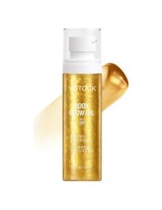 Aceite Brillante Corporal Yotock con SPF30 y Mica Dorada 100ml