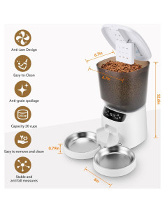 Dispensador Automático de Comida y Agua para Gatos CORGOTE 5L 2