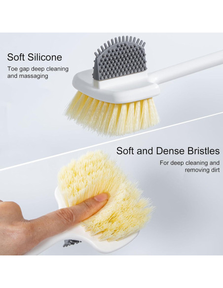 Cepillo Limpiador de Pies Beomeen Doble Cara Verde 37cm