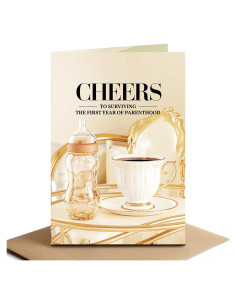 Tarjeta de Cumpleaños Divertida Raojozen 5x7 cm Paternidad