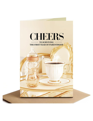 Tarjeta de Cumpleaños Divertida Raojozen 5x7 cm Paternidad