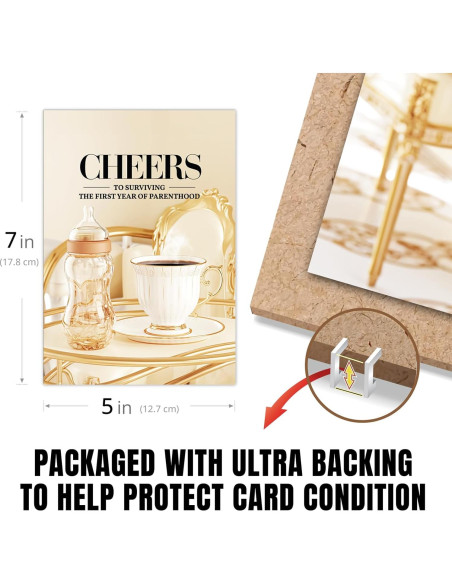 Tarjeta de Cumpleaños Divertida Raojozen 5x7 cm Paternidad