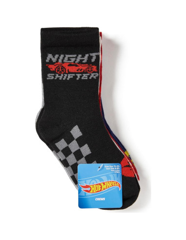 Paquete de 5 calcetines Hot Wheels para niños 6-8.5