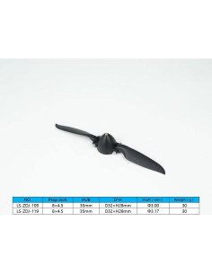 Hélice Plegable RC Shenzhen 8x4.5 Eje 3.17mm Plástico 2