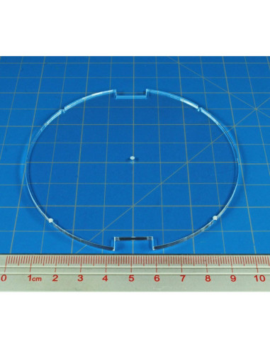Base de Tanque Circular Notch LITKO 100mm Acrílico Transparente