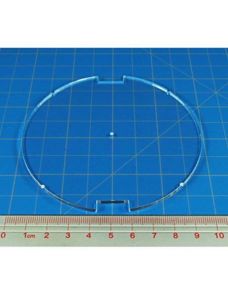 Base de Tanque Circular Notch LITKO 100mm Acrílico Transparente