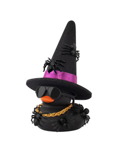 Adorno de coche Halloween Wonuu - Pato de goma mini con sombrero