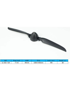 Hélice Plegable Viloga 11x15cm Eje 4.0mm Spinner D38mm 2