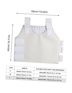 Cinturón de soporte para costillas BIUDECO unisex 50x42 cm 2