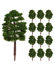 Árboles de Modelo SAFIGLE 20 Piezas 9 cm Verde para Dioramas