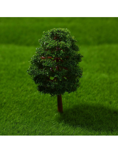 Árboles de Modelo SAFIGLE 20 Piezas 9 cm Verde para Dioramas