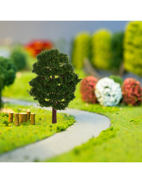 Árboles de Modelo SAFIGLE 20 Piezas 9 cm Verde para Dioramas