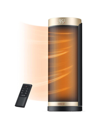 Calefactor Eléctrico Dreo DR-HSH003 1500W Oro con Control Remoto