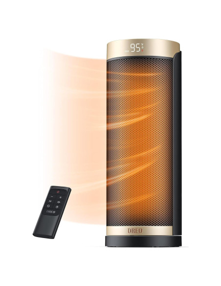 Calefactor Eléctrico Dreo DR-HSH003 1500W Oro con Control Remoto