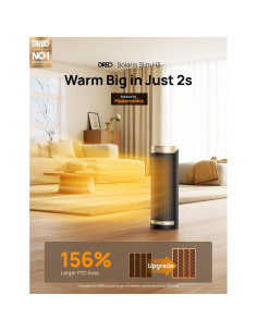 Calefactor Eléctrico Dreo DR-HSH003 1500W Oro con Control Remoto 2