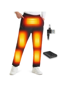 Pantalones Calentados Eléctricos para Hombres y Mujeres - 7.4V y USB