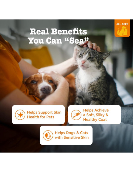 Aceite de Salmón Zesty Paws 946 ml para Perros y Gatos - Omega 3