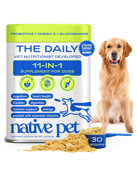 Suplemento Vitaminico en Polvo para Perros Native Pet - 30 Porciones