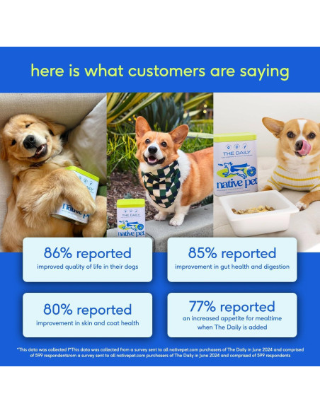 Suplemento Vitaminico en Polvo para Perros Native Pet - 30 Porciones