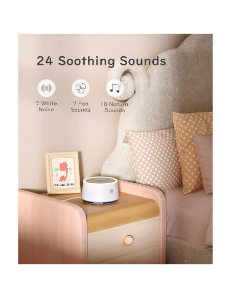 Máquina de Sonido Dreamegg D1 para Bebés con Luz Nocturna