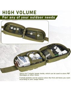 Kit de Primeros Auxilios GYXZ 246 Piezas Verde Militar 2