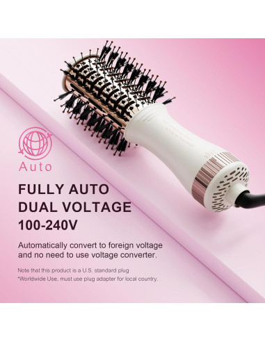 Cepillo Secador de Cabello Olaermoso 4 en 1 Doble Voltaje 110-240V