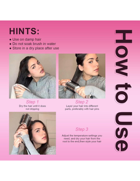 Cepillo Secador de Cabello Olaermoso 4 en 1 Doble Voltaje 110-240V