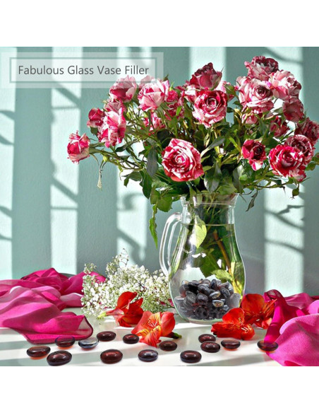 Canicas de Vidrio Ámbar Ismosm 0.91 kg para Decoración