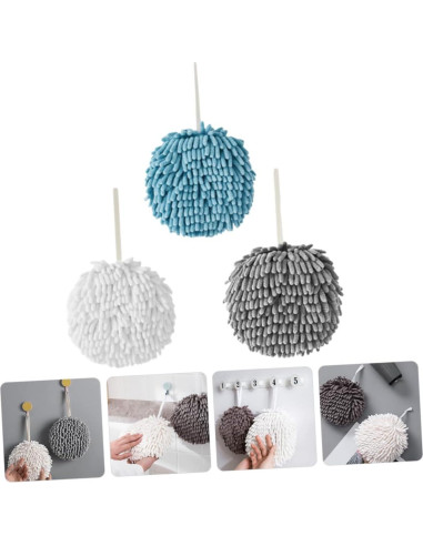 Toallas de Mano Microfibra Cabilock 3 Pcs Diseño Colgante