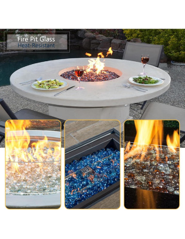 Canicas de Vidrio Ámbar Ismosm 0.91 kg para Decoración