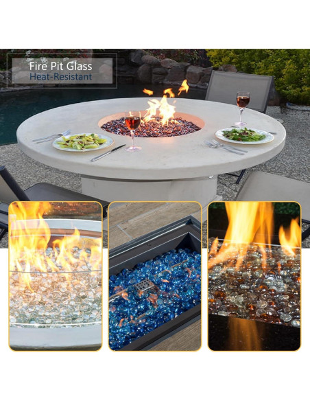 Canicas de Vidrio Ámbar Ismosm 0.91 kg para Decoración