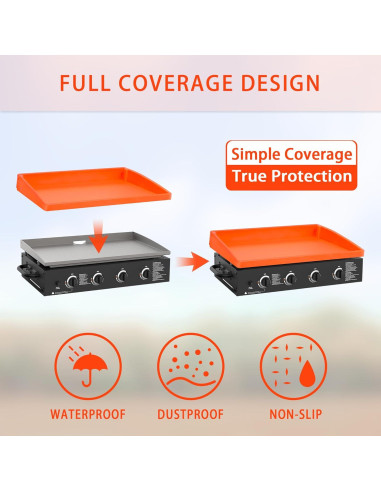 Alfombrilla de Silicona AOBHI para Plancha Blackstone 91x55 cm