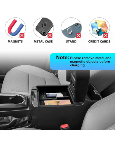 Cargador Inalámbrico Toyota Tacoma 2016-2023 45W USB-A USB-C