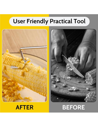 Pelador y Desgranador de Maíz Thcbme - Acero Inoxidable, 2 Pcs