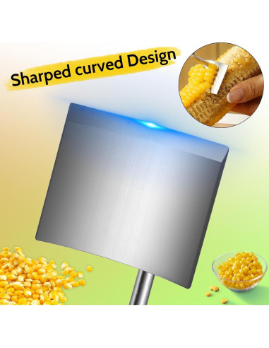 Pelador y Desgranador de Maíz Thcbme - Acero Inoxidable, 2 Pcs